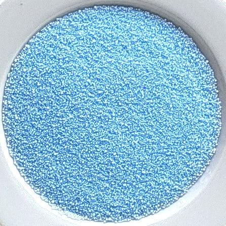 Kerze himmelblau aus Kerzensand bzw. feinen Wachskügelchen