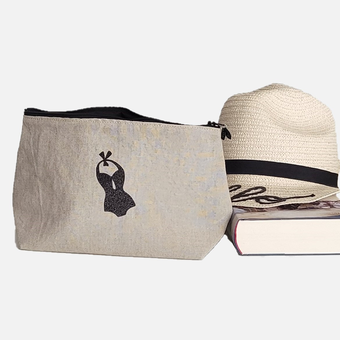 Kulturtasche Damen mit Druckmotiv Badeanzug
