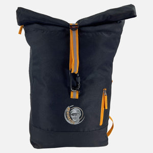 Recycling Rolltop Rucksack von BEADBAGS  in schwarz - mit organisiertem Innenraum